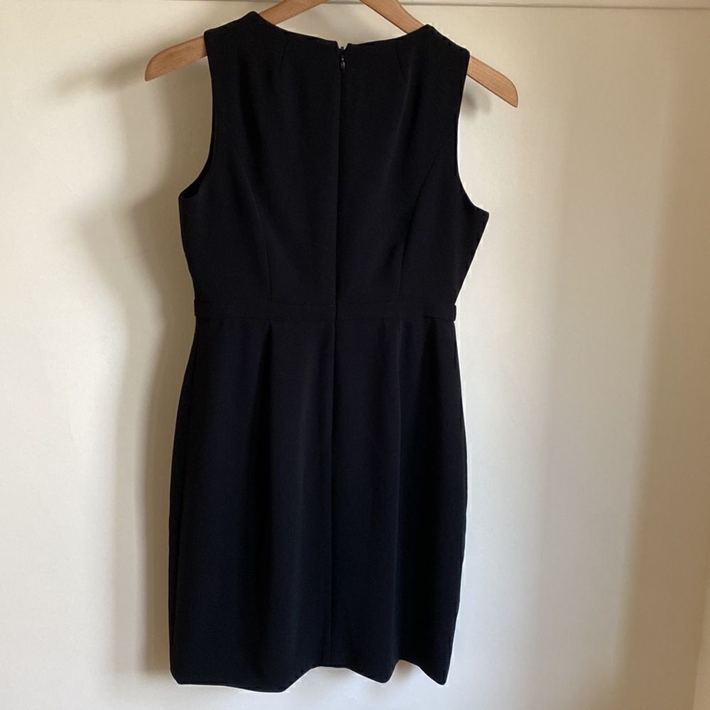 J CREW Scalloped Faux Wrap Sleeveless Sheath Dress    - Picture 10 of 11